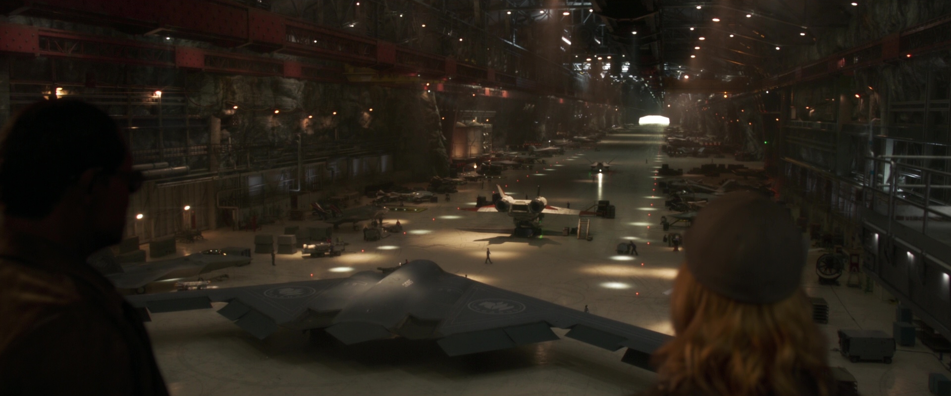 Final hangar sequence - Air Force base reveal showing the completed transformation