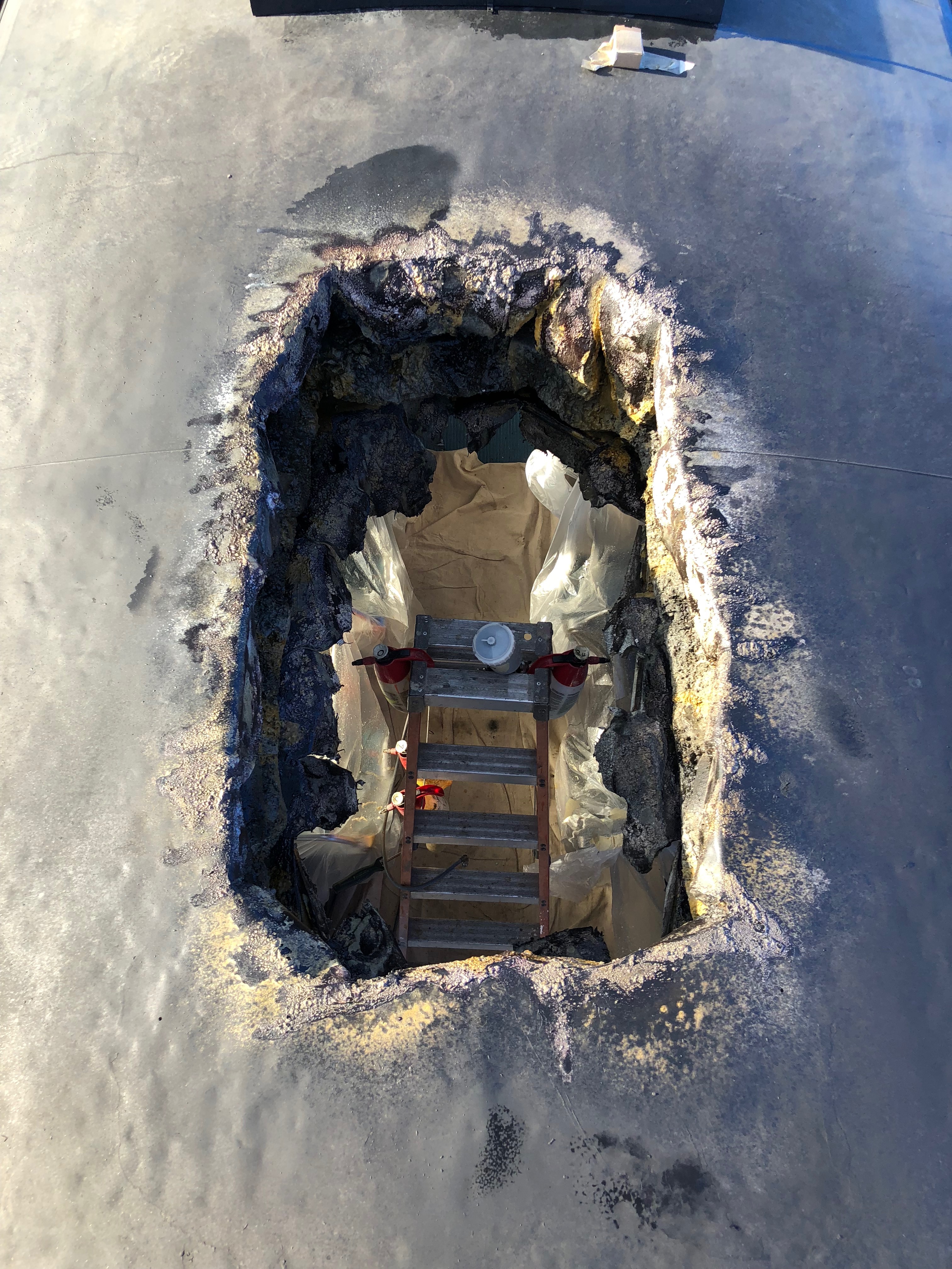 Station filming setup with safety protocols